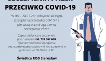 Akcja szczepień przeciw COVID-19 w ROD Sierosław II w Sierosławiu