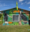 Murale na świetlicy ROD Energetyk II w Poznaniu Murale na świetlicy ROD Energetyk II w Poznaniu